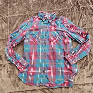 OLD NAVY The Classic Shirt Plaid Women’s LG